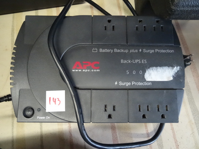 lot 143 image: APC Battery Backup Surge Protector,