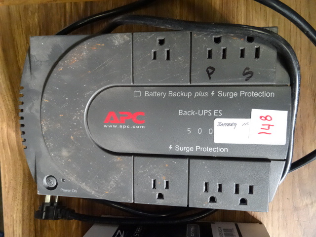 lot 148 image: APC Battery Backup Surge Protector,