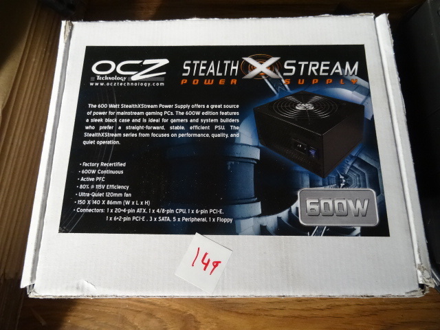 lot 149 image: Stealth Stream Power Supply 600 Watt.