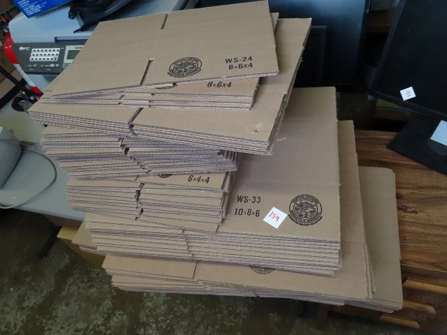 lot 154 image: Misc. Sizes Cardboard Boxes