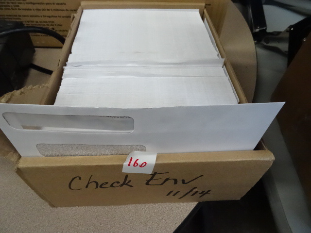 lot 160 image: Check Envelopes