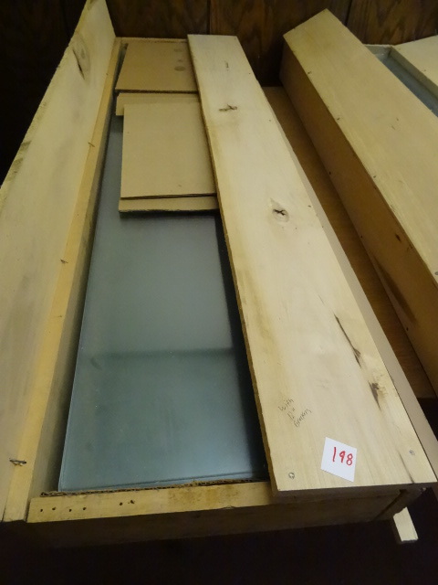 lot 198 image: 12 X 48 Glass Shelves.