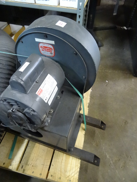 lot 12 image: Dayton Model  4C100 Blower. 1 Hp.