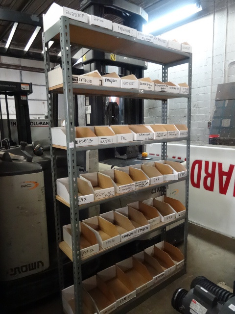 lot 17 image: Slide N Lock Shelving Unit Cardboard