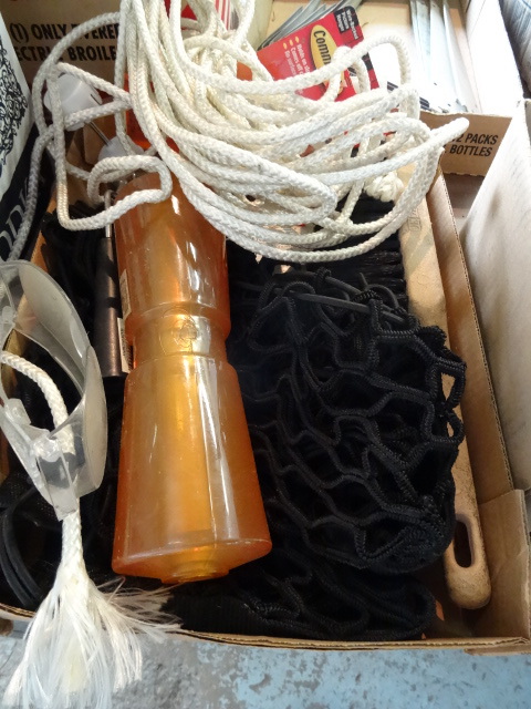 lot 52 image: Misc. Rope. Boat Trailer Roller,