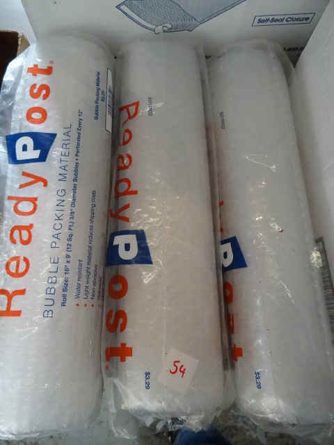 lot 54 image: 3 Rolls of Bubble Packing Material.
