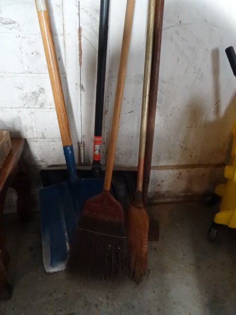 lot 82 image: Brooms and Shovels