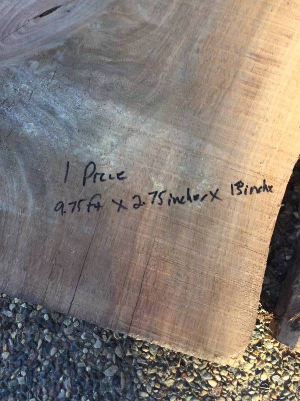 BLACK WALNUT BOOK MATCHED PIECES