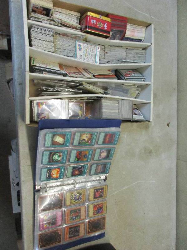 lot 49 image: baseball, basketball and hockey cards yu-gi-oh cards and WWF cards