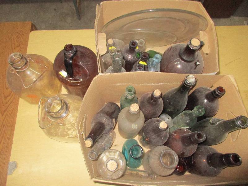lot 56 image: Glass bottles