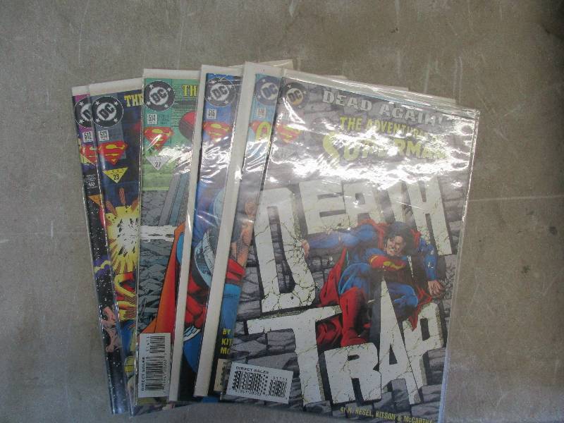 lot 83 image: DC super man comics #512-517