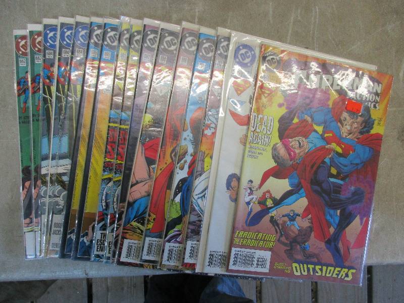 lot 84 image: DC super man comics #662x2,684x3, 685x2, 691x2, 692,969, 699, 701, 702, 703, 704