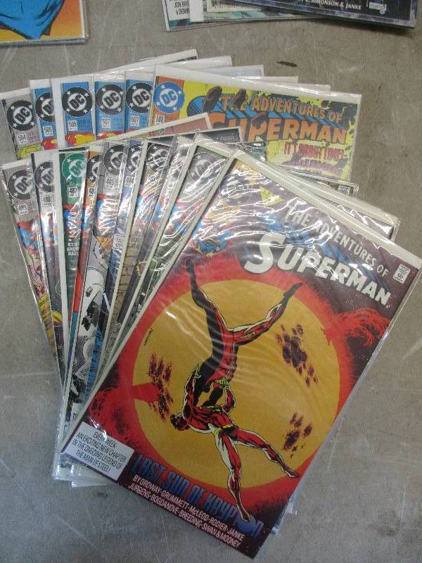 lot 86 image: DC super man comics #480-489     504,505x2, 507x2, 508