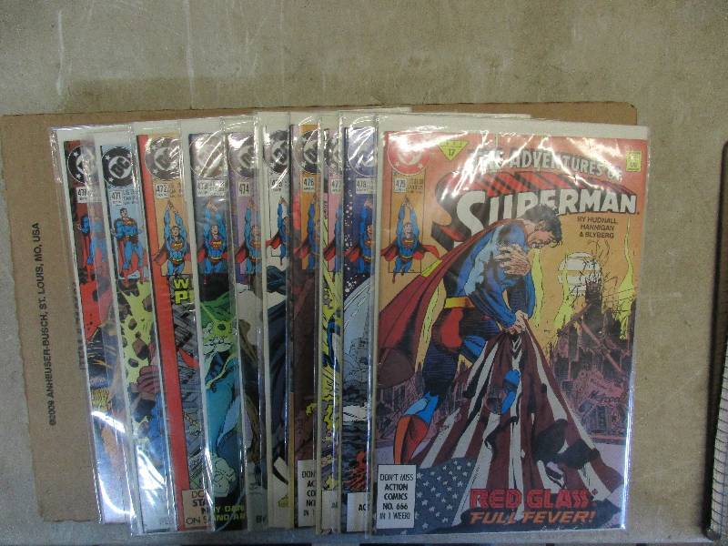 lot 87 image: DC super man comics #470-479