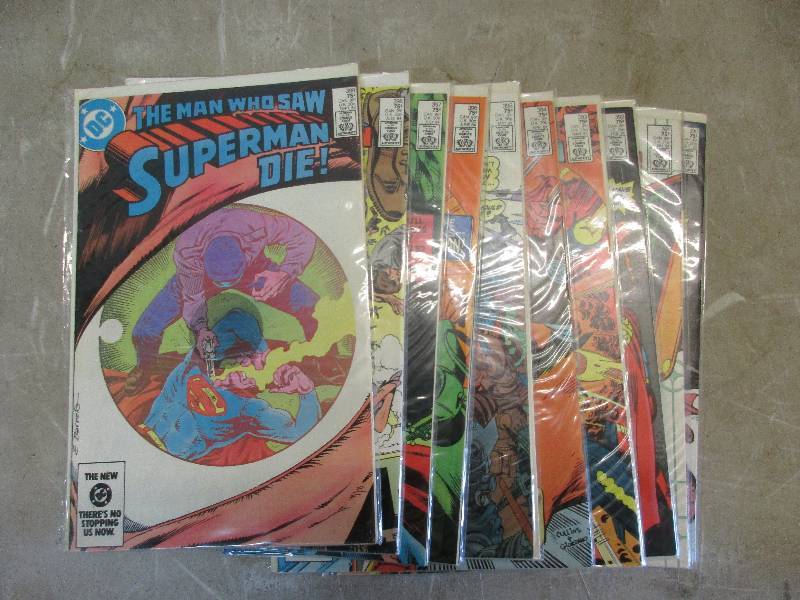 lot 92 image: DC super man comics #390-399