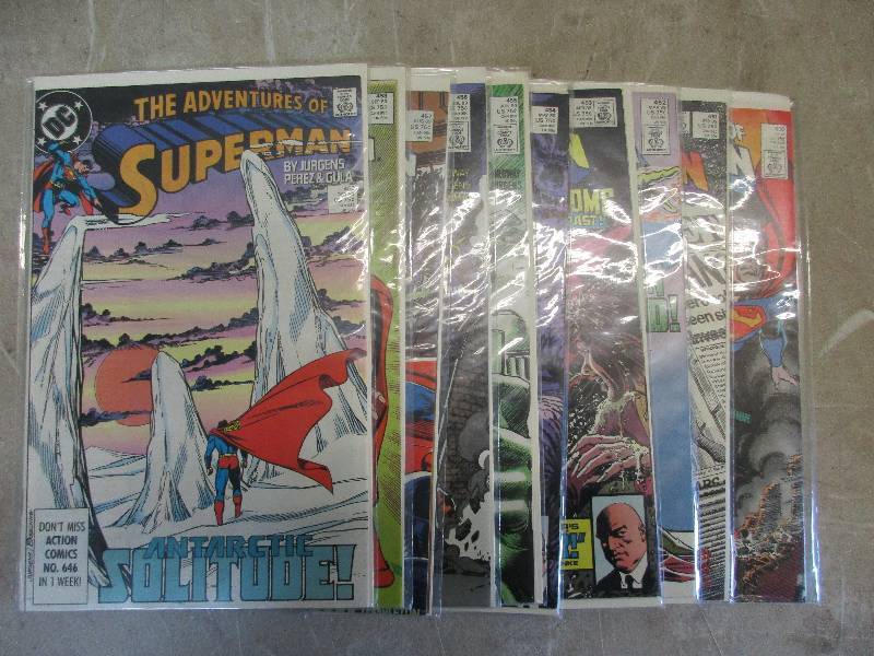 lot 93 image: DC super man comics #450-459