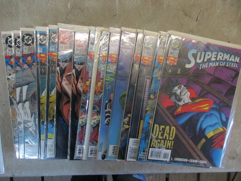 lot 94 image: DC super man comics #6,9,18,19x3, 20x2, 25x2, 27x2, 29, 31, 33, 37, 38