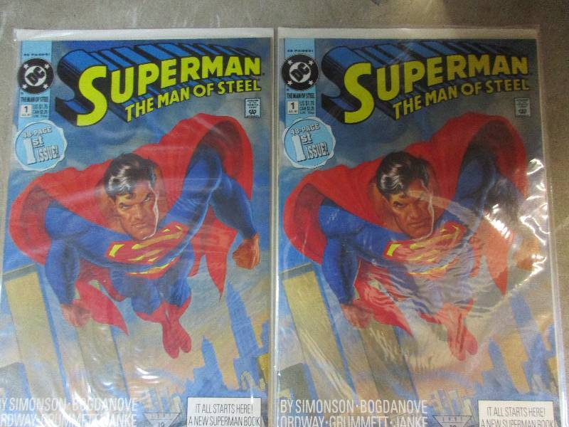 lot 96 image: superman man of steel first issue 1991x2