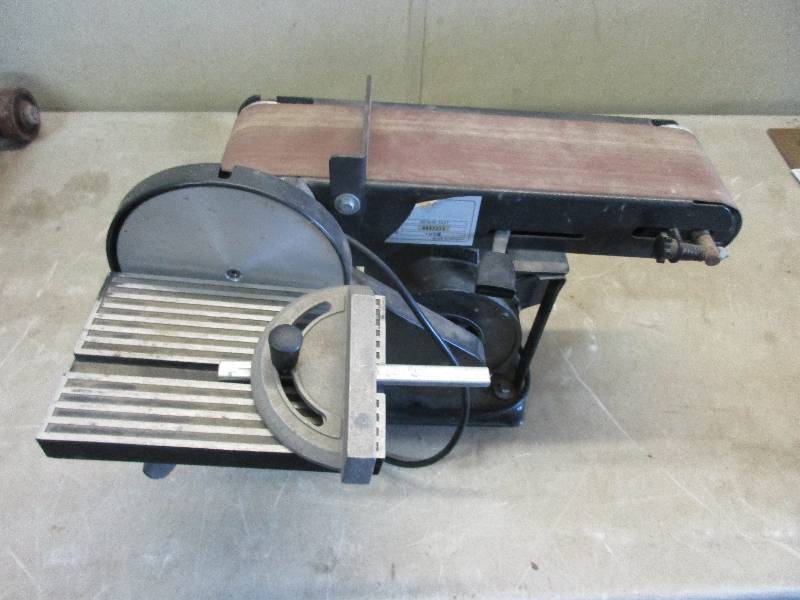 lot 108 image: belt and disc sander