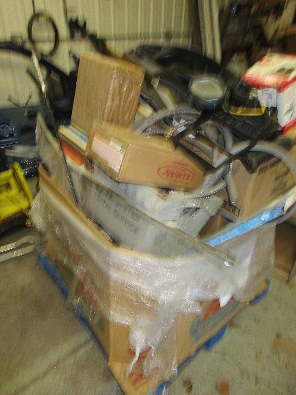 lot 115 image: HUGE box of misc car parts and books- new and used