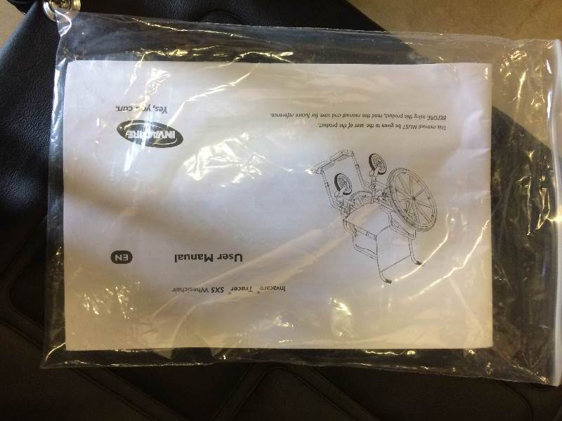 lot 14 image: WOW Retails New $695 Invacare Tracer sX5 16 Wheel Chair Lightweight - Excellent Condition - Black