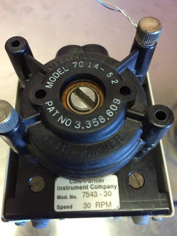 lot 65 image: Cole Parmer 7543-30 Masterflex pump 30 Rpm - Super Condition - White