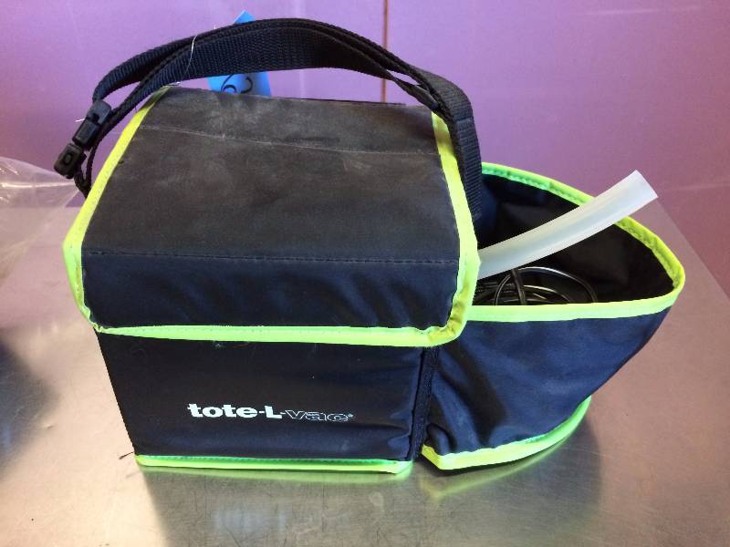 lot 75 image: WOW Retails NEW $500 For EMS, Home Health, Hospital Patient Transport Aeros Tote-L-Vac Portable Aspirator w Case & Battery - Excellent Condition