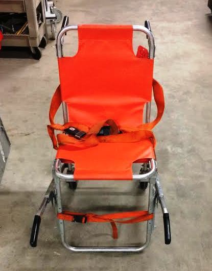 lot 42 image: Retails USED $300 Ferno Washington Folding Stair Chair Emergency EMS EMT Stretcher Step Ambulance Gurney