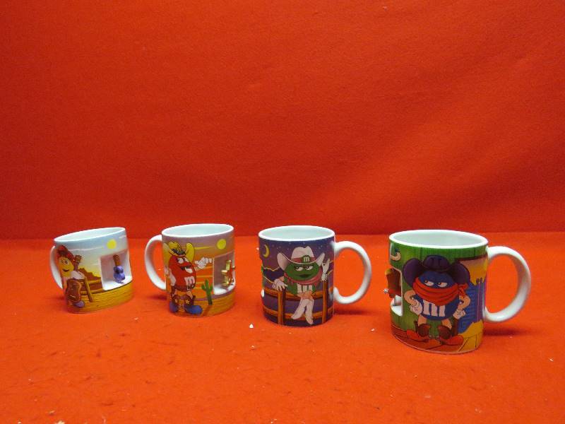 lot 55 image: M&M Collectible Western Mugs