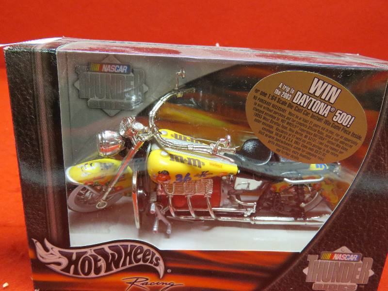 lot 92 image: Collectible M&MHot Wheels Motorcycle