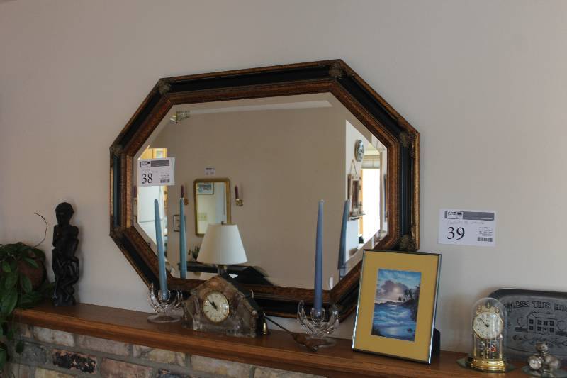 lot 38 image: Framed Wall Mirror