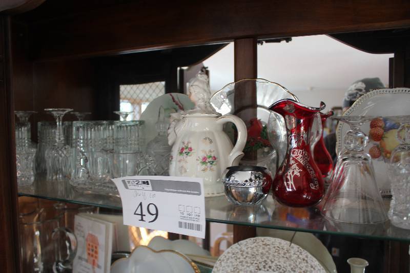 lot 49 image: Shelf Lot of Decorations