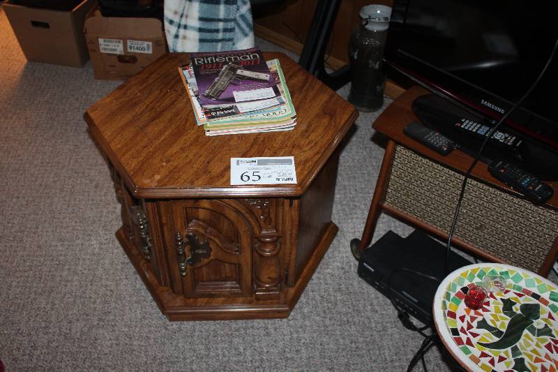 lot 65 image: Storage End Table