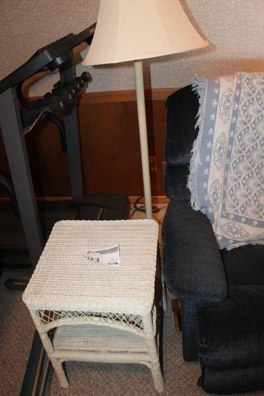 lot 93 image: Floor Lamp & End Table