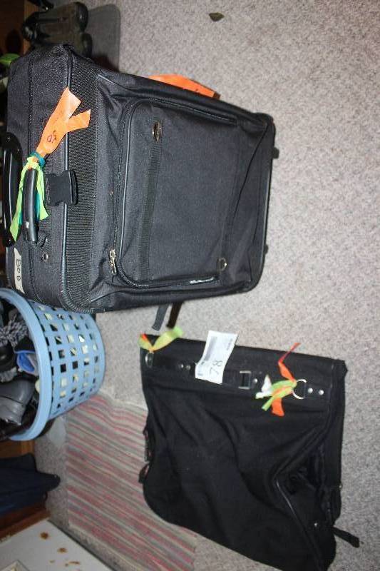lot 78 image: Garment Travel Bag & Rolling Suitcase