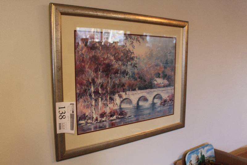 lot 138 image: Signed Lou Roman #480900 Framed Wall Art