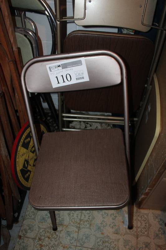 lot 110 image: Lot of (5) Metal Folding Chairs