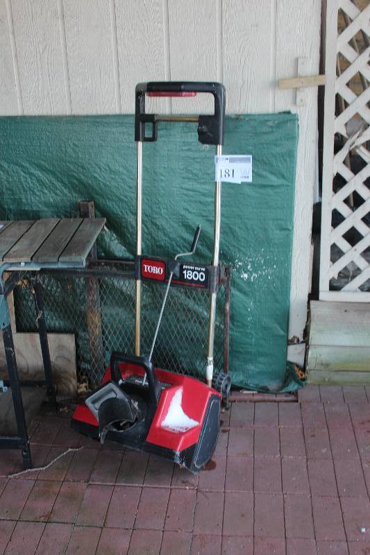 lot 181 image: Toro 1800 Power Curve Snowblower