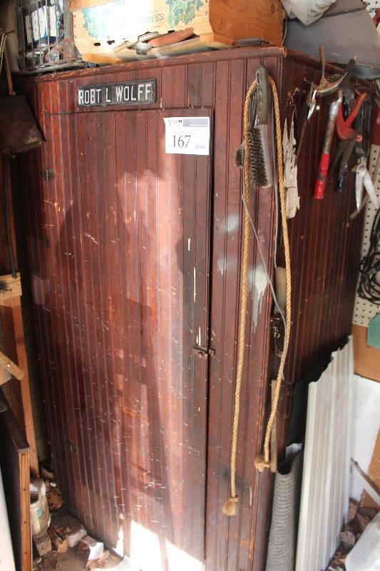 lot 167 image: Cabinet & Contents Including Tools, Automotive Fluids, And More