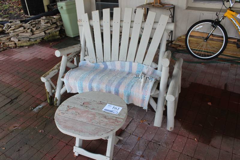 lot 194 image: Patio Furniture Including Rocker Chair, Table