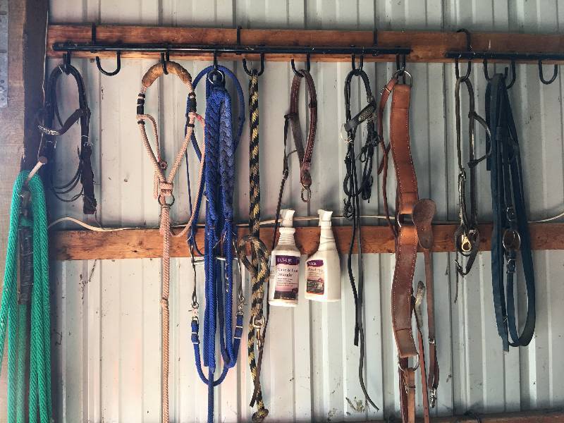 lot 203 image: all horse tack shown