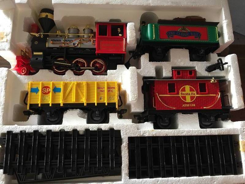 lot 227 image: the classic rail train set real smoke music and lights