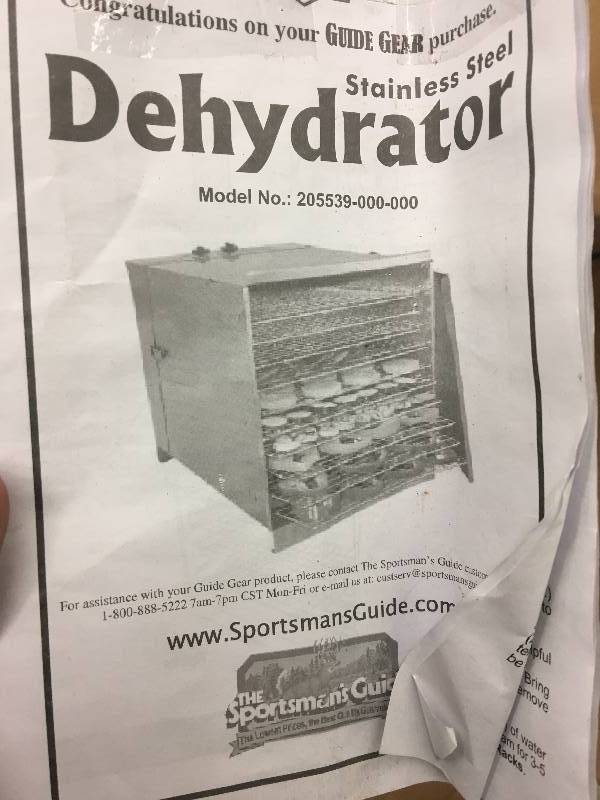 lot 3 image: Guide Gear High-capacity Stainless Steel Dehydrator retail $219