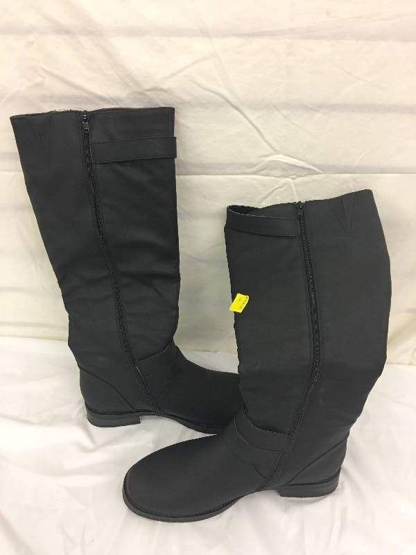 lot 19 image: black riding boots size 10