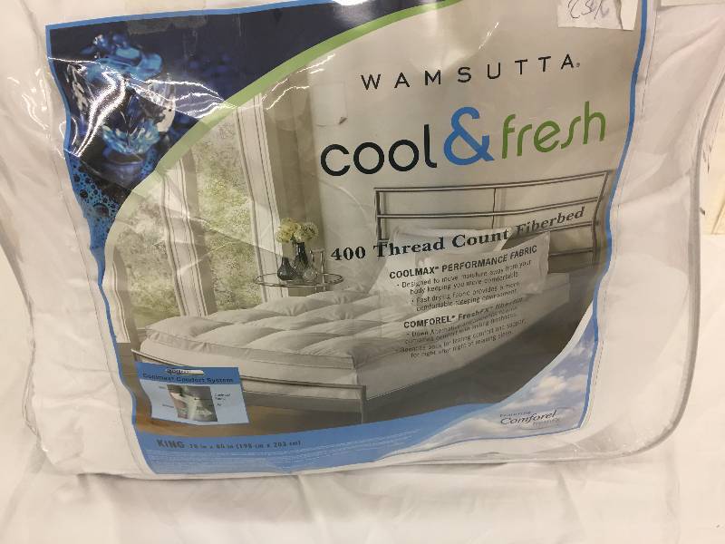 lot 41 image: cool and fresh king fiberbed retail $129