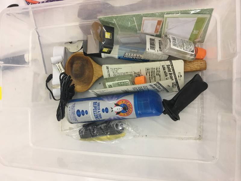 lot 78 image: squeege,pro versa hair blower,grip pad,salt and pepper