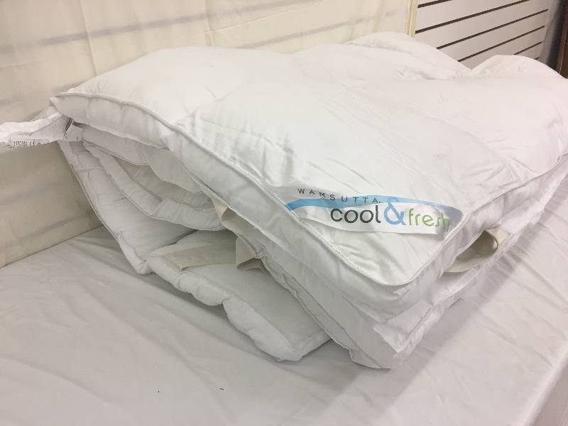 lot 98 image: Cool & Fresh Full Fiberbed in White