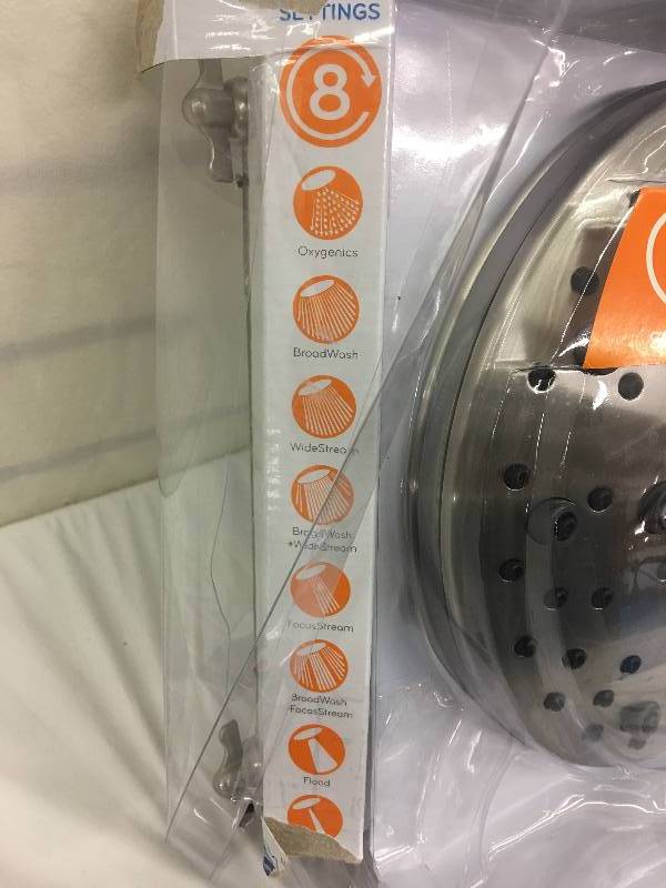 lot 166 image: oxygenics vortex shower head retail $69