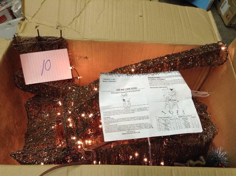 lot 10 image: Home Accents Holiday Holiday Ornaments & Decor 60 in.