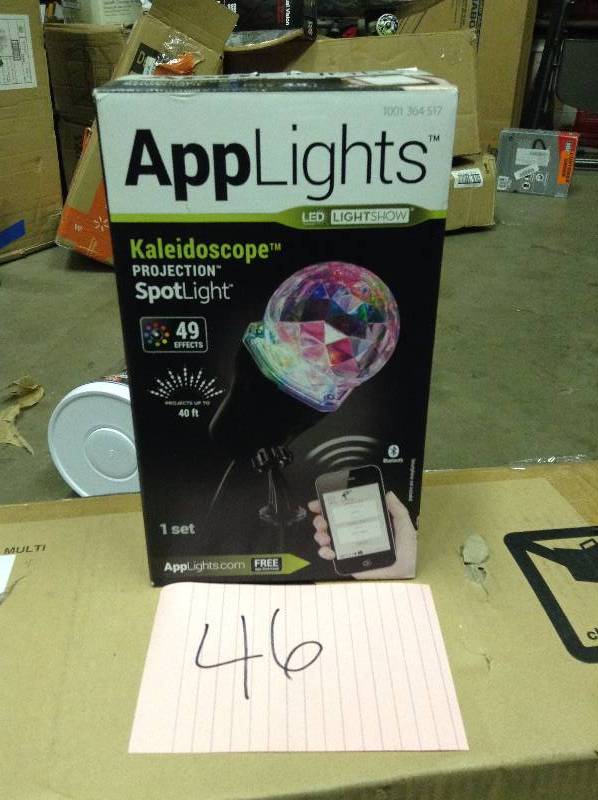 lot 46 image: AppLights Kaleidoscope Projection Light SpotLight